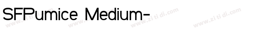 SFPumice Medium字体转换